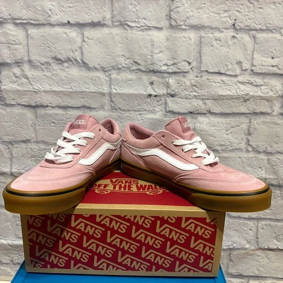 Vans Brooklyn Ls Suede Sneakers Girls Size 5 - Picture 2 of 10